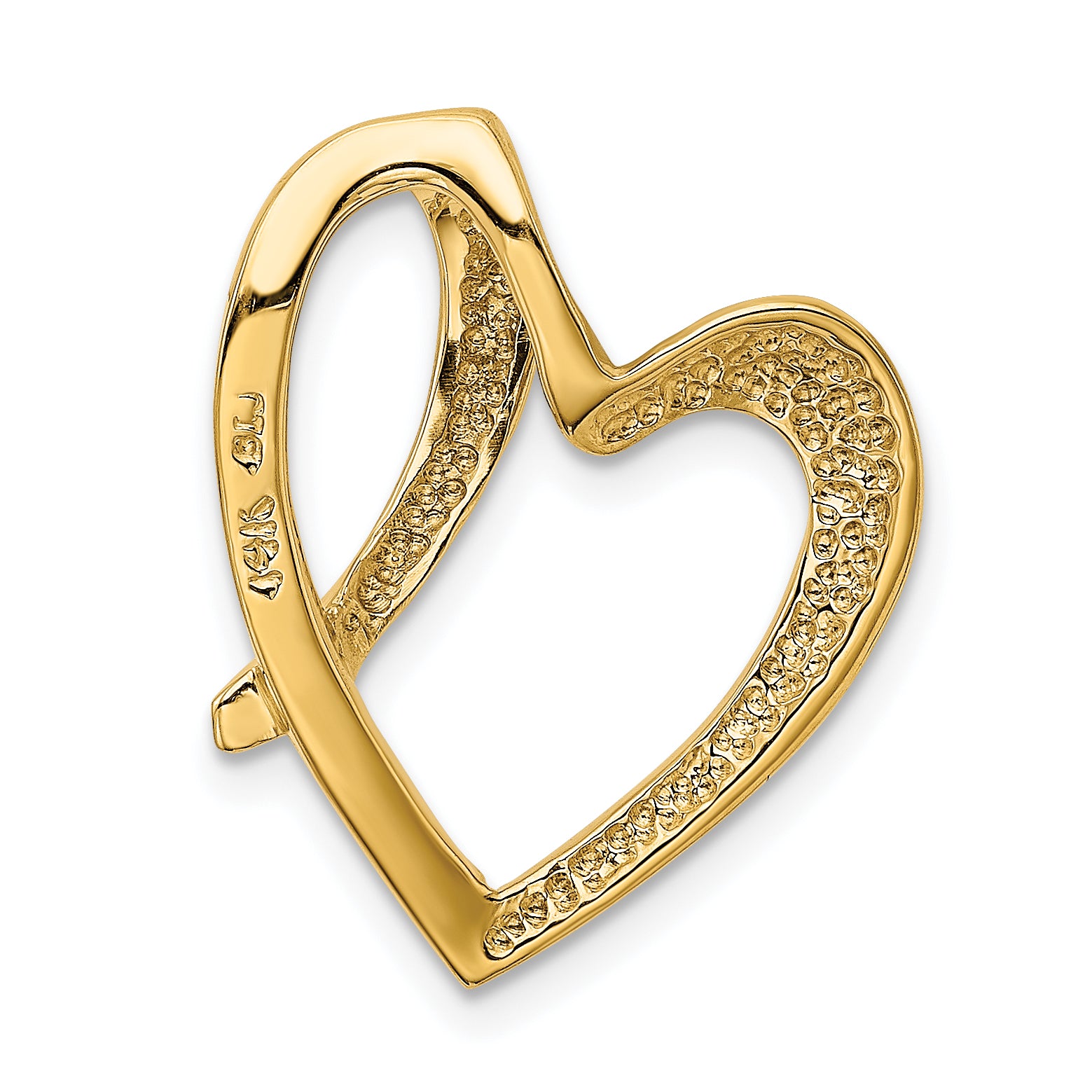 14K Heart Slide