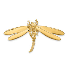 14K Multi-Color Enamel Dragonfly Charm