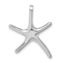 14K White Gold Starfish Chain Slide