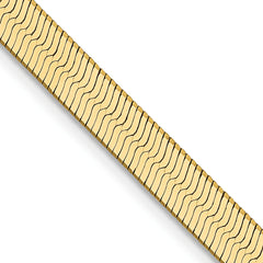 14K 30 inch 4mm Silky Herringbone with Lobster Clasp Chain