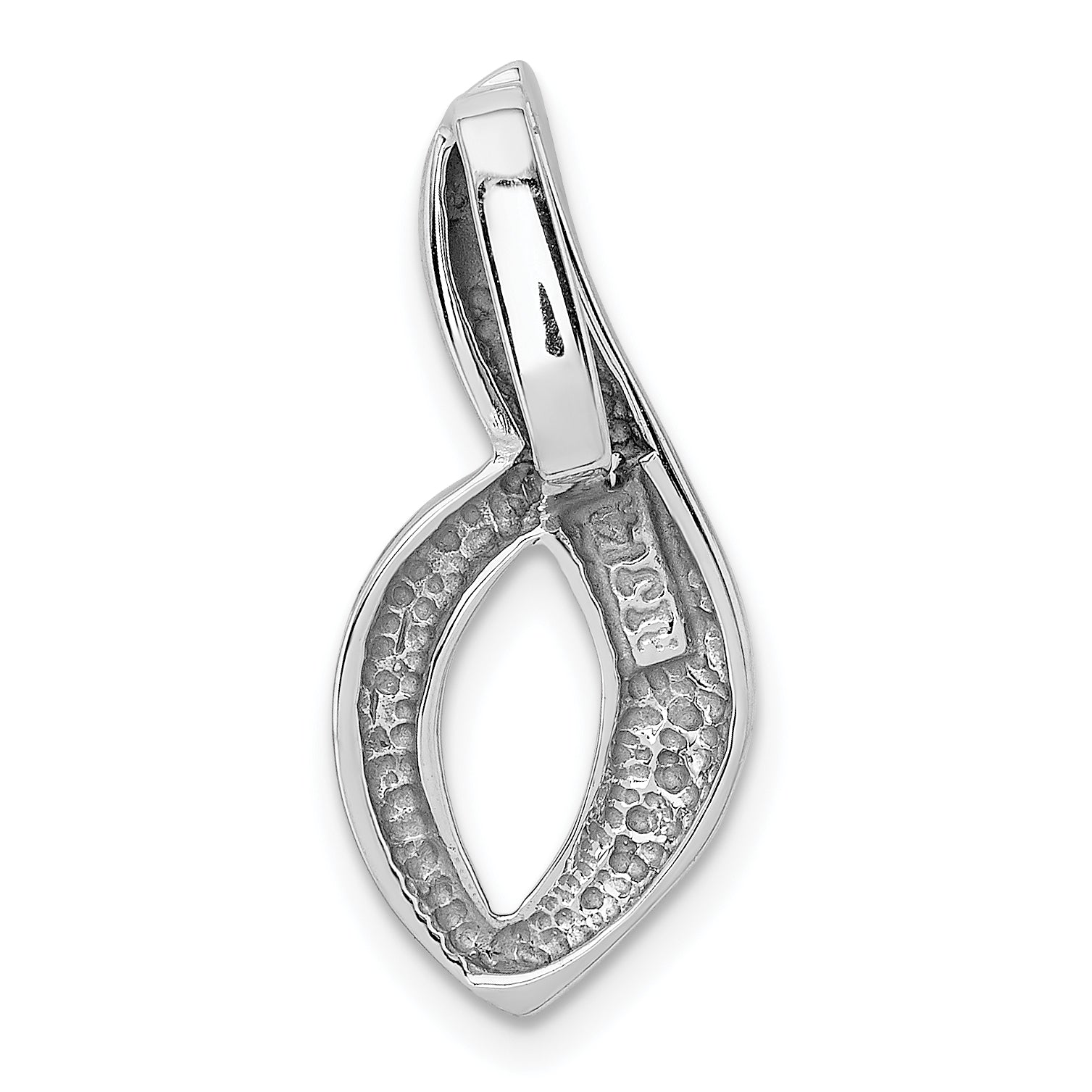 14K White Gold Fits up to 6mm Regular, 8mm Fancy Omega Slide