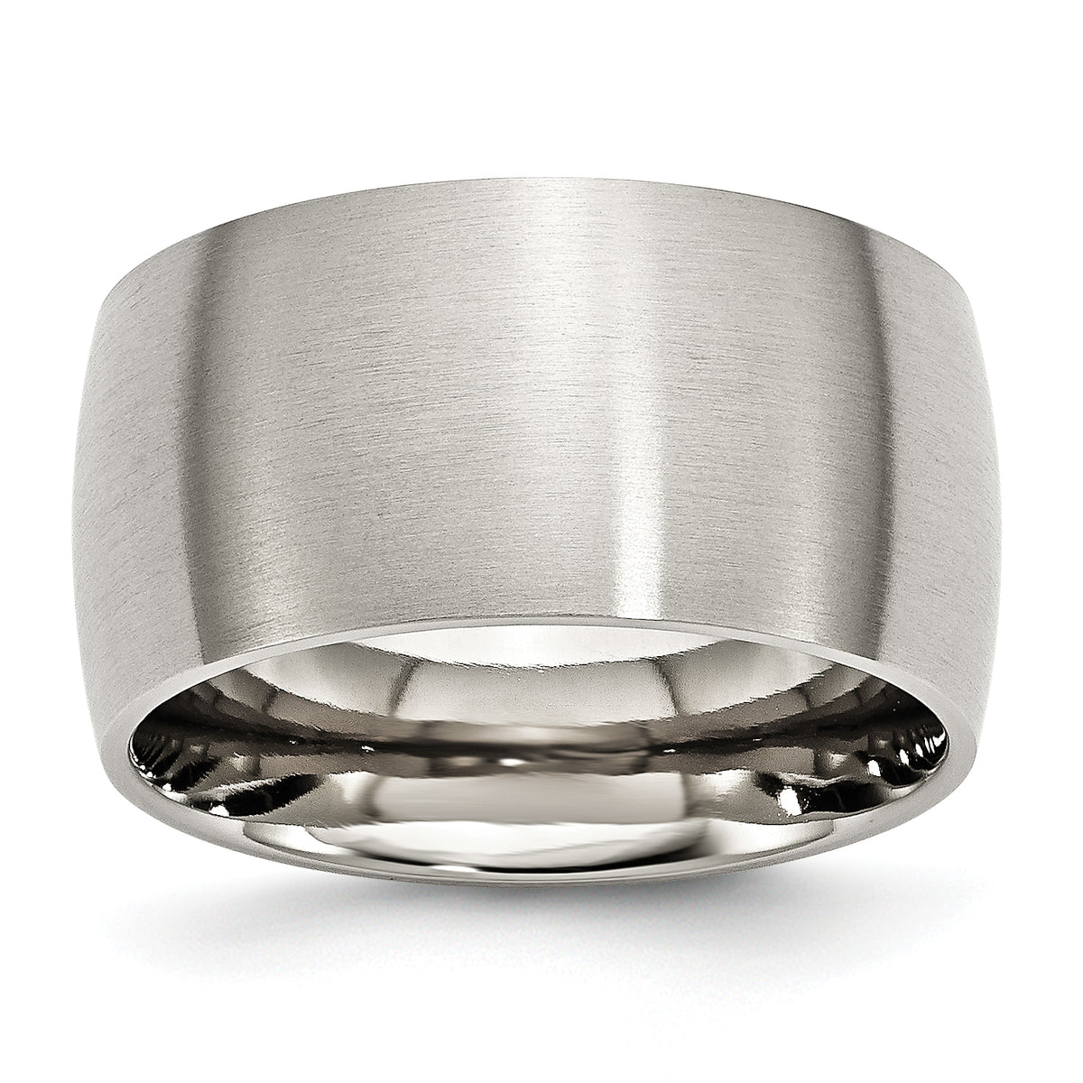 Stainless Steel Brushed 12mm Half Round Band