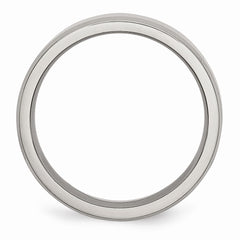 Stainless Steel Beveled Edge 6mm Polished Band