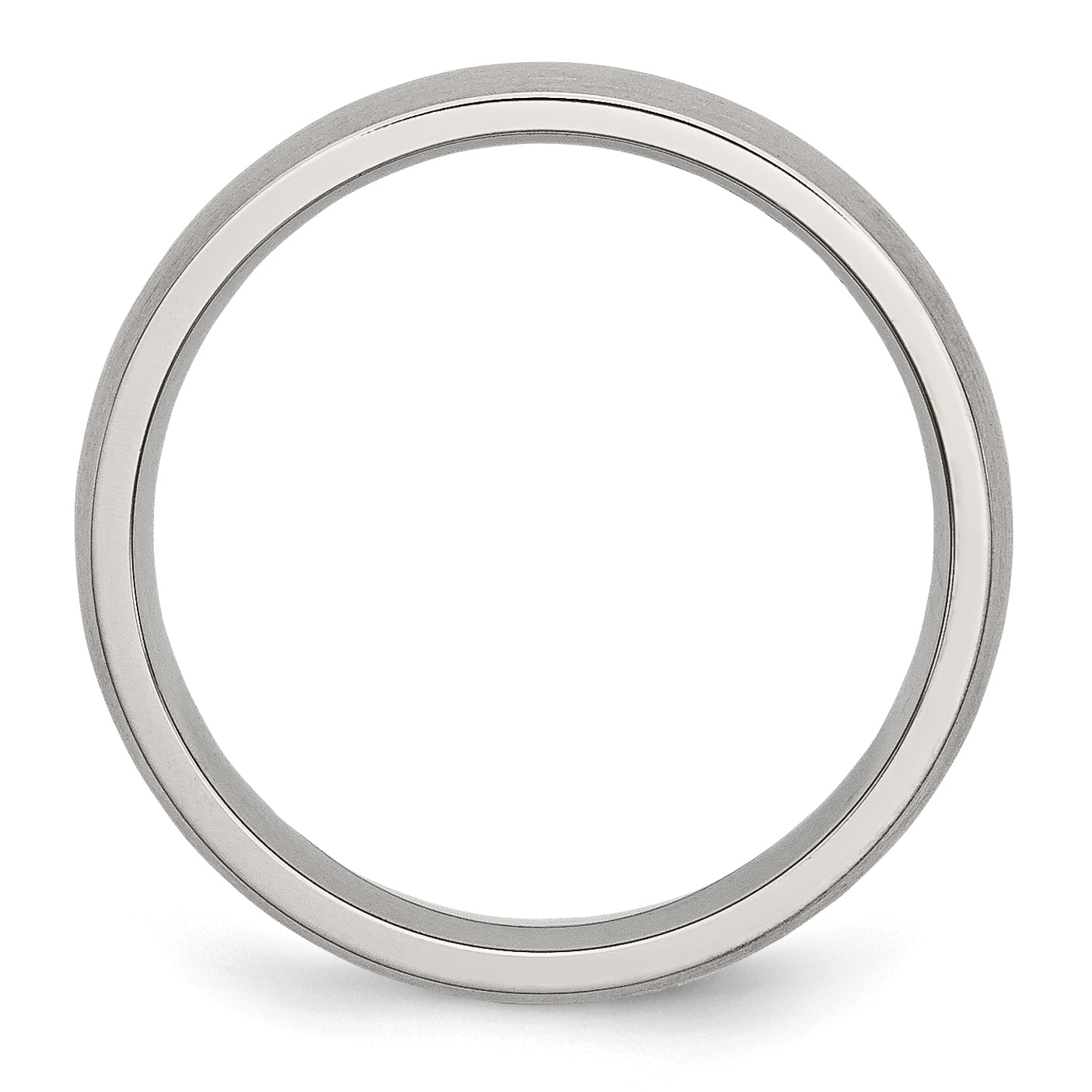 Stainless Steel Brushed 5mm Half Round Band