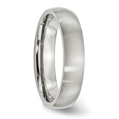 Stainless Steel Brushed 5mm Half Round Band