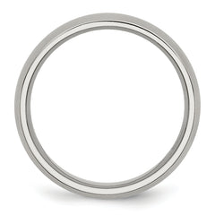 Stainless Steel Brushed 6mm Half Round Band