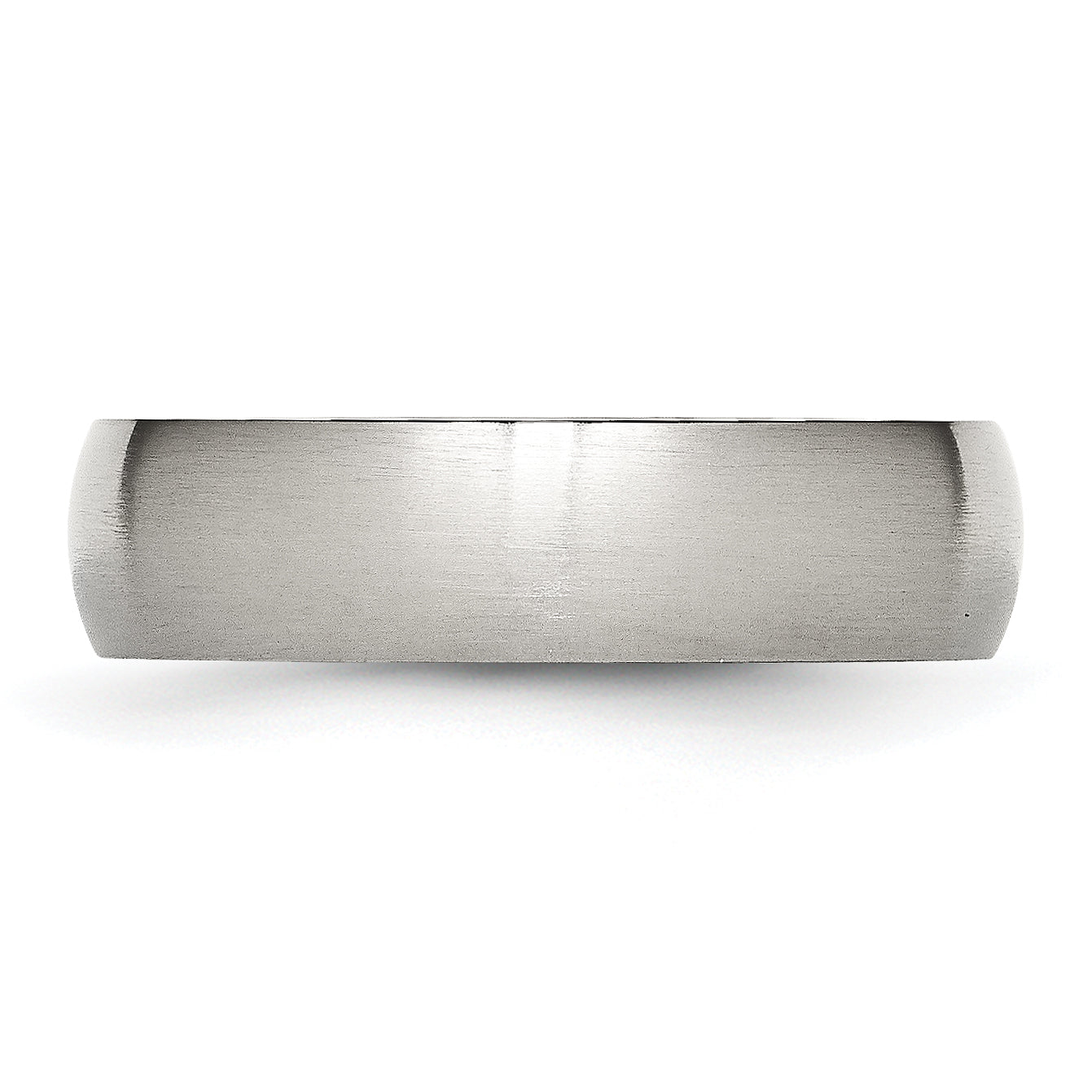 Stainless Steel Brushed 6mm Half Round Band