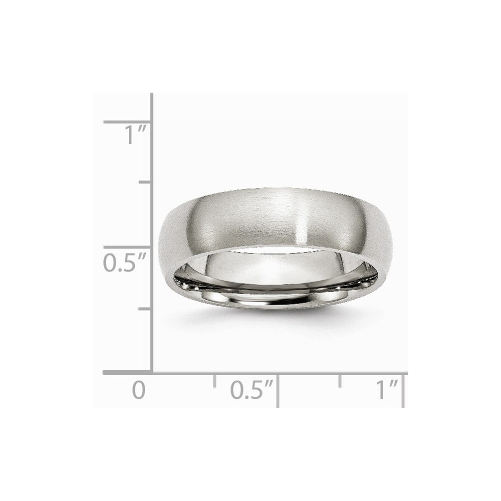 Stainless Steel 6mm Brushed Band