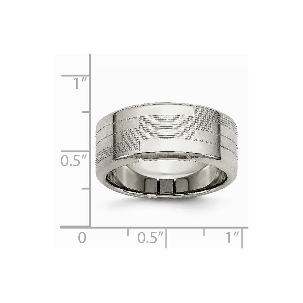 Stainless Steel Textured Ring