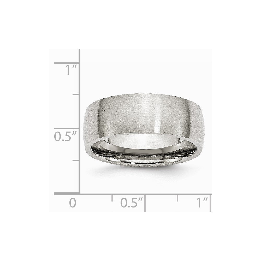 Stainless Steel 8mm Brushed Band