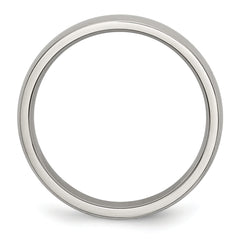 Stainless Steel Polished 4mm Half Round Band