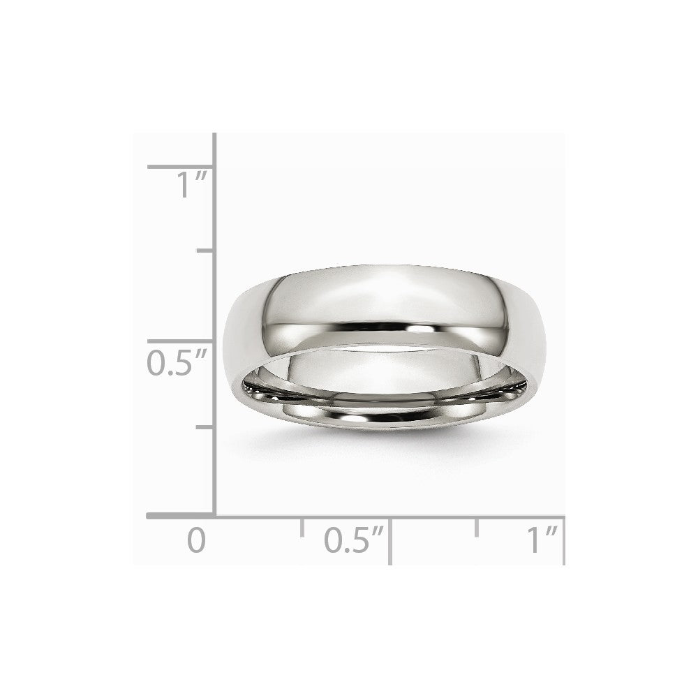 Stainless Steel 6mm Polished Band