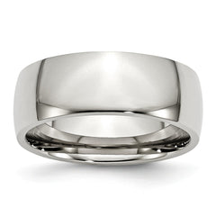 Stainless Steel 8mm Polished Band