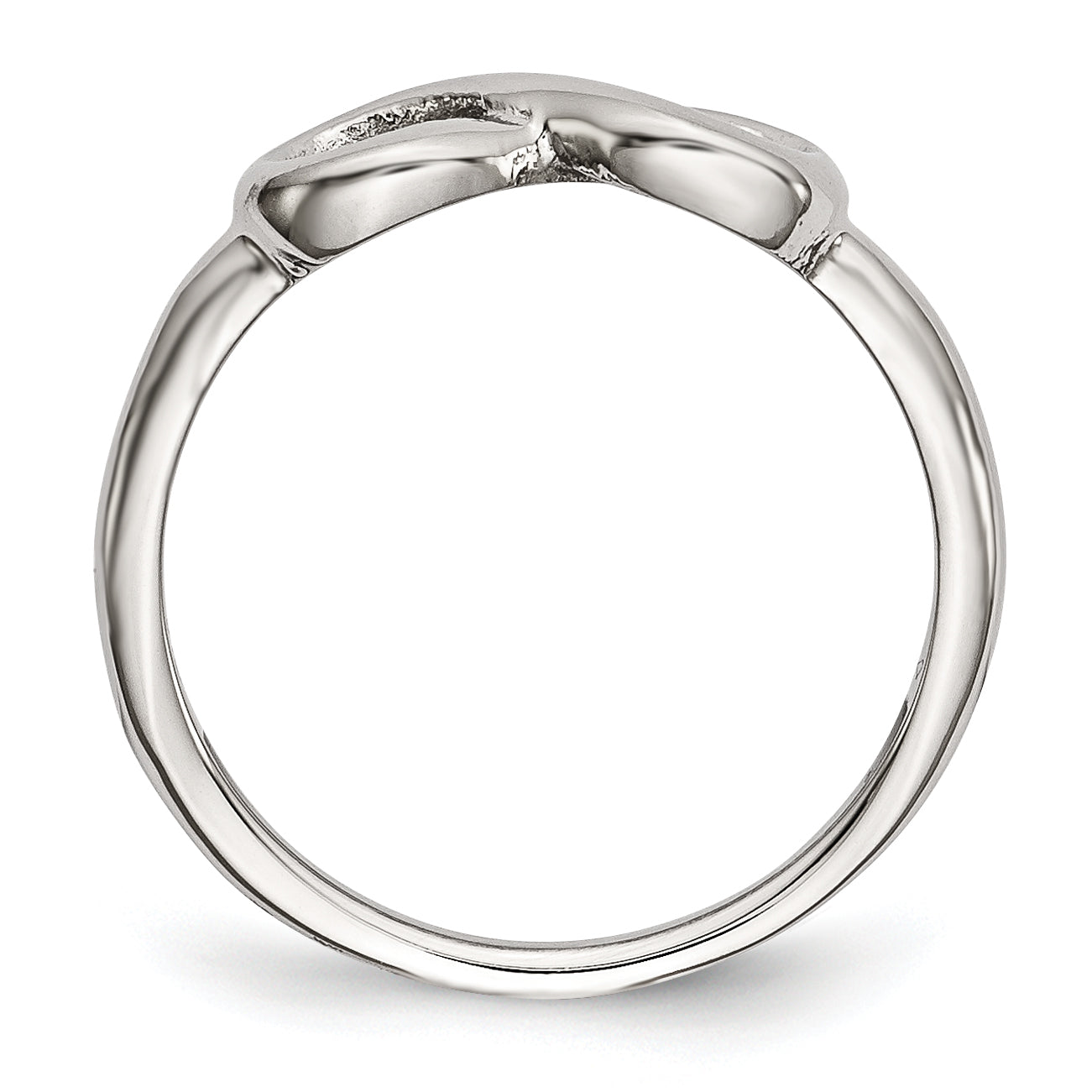 Stainless Steel Polished Infinity Symbol Ring