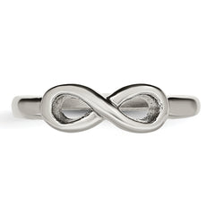 Stainless Steel Polished Infinity Symbol Ring