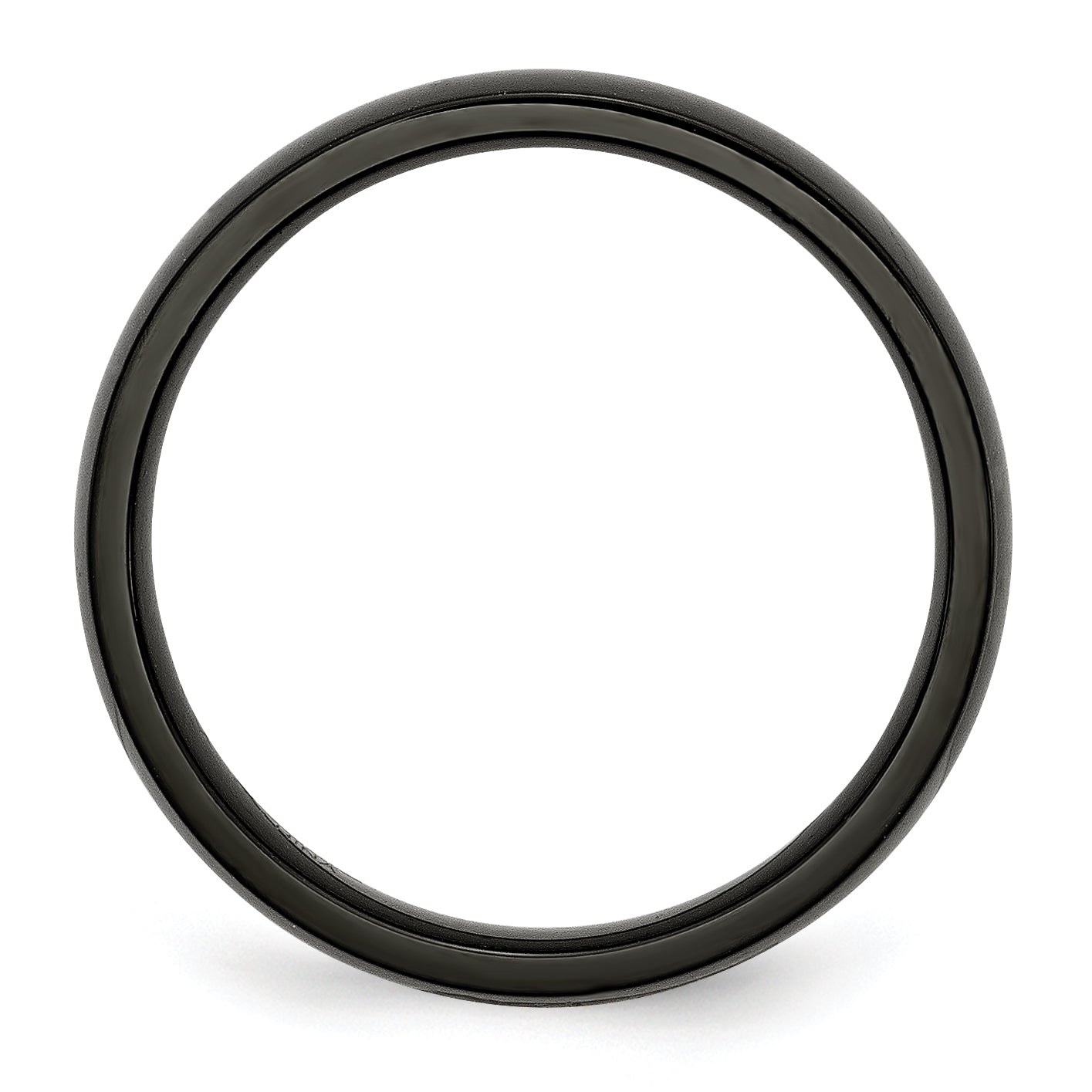 Stainless Steel Polished Black IP-plated 5mm Band