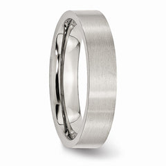 Stainless Steel Flat 5mm Brushed Band