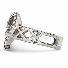 Stainless Steel CZ Ring