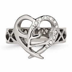 Stainless Steel CZ Ring