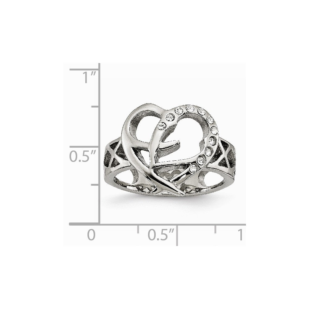 Stainless Steel CZ Ring