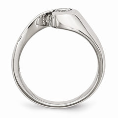 Stainless Steel CZ Ring