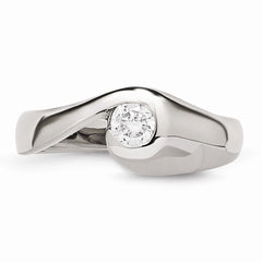 Stainless Steel CZ Ring