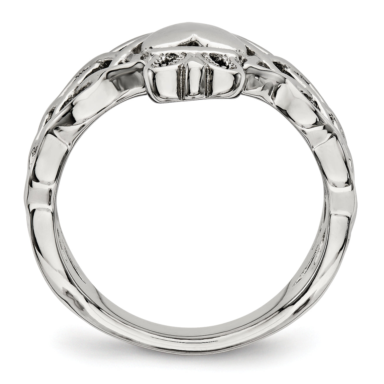 Stainless Steel Polished Claddagh Ring