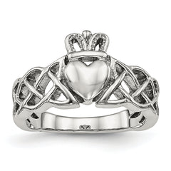 Stainless Steel Polished Claddagh Ring