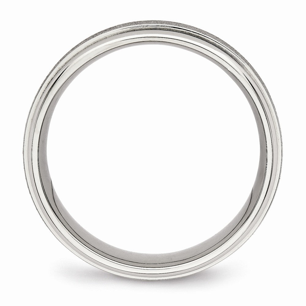 Stainless Steel Brushed and Polished Ridged Edge Ring