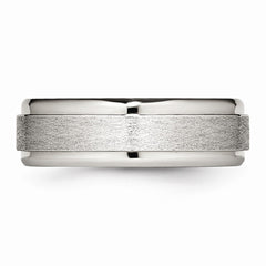 Stainless Steel Brushed and Polished Ridged Edge Ring