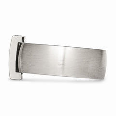 Stainless Steel Brushed and Polished CZ 8.00mm Band