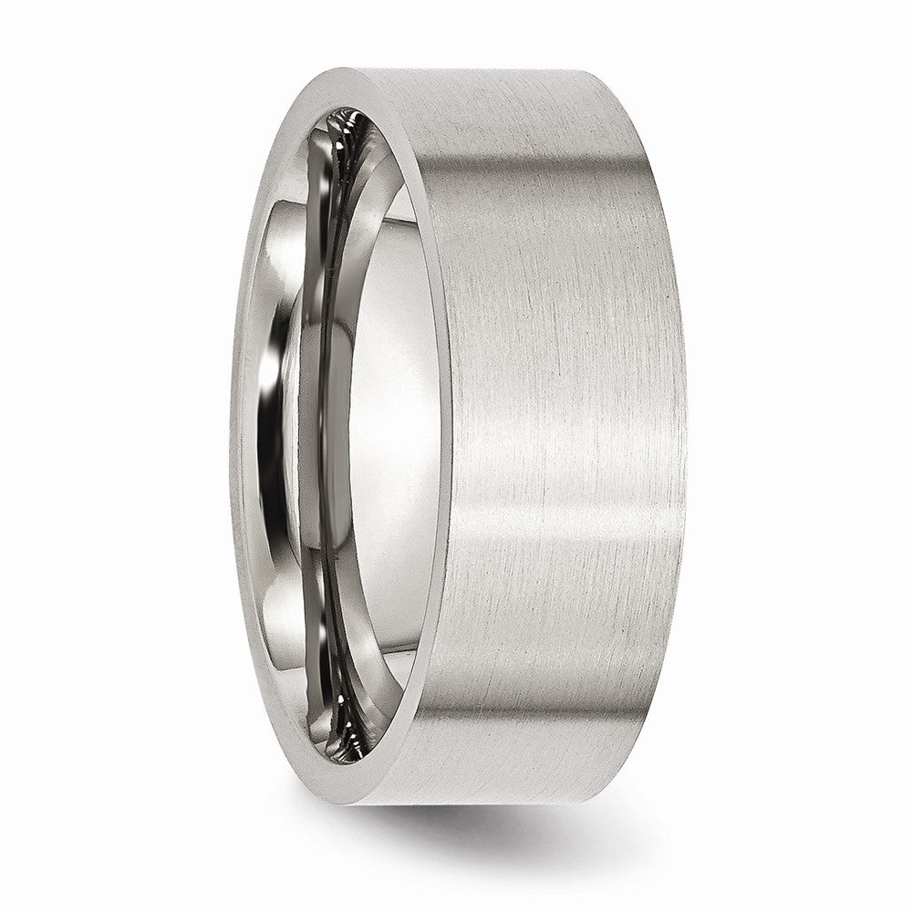 Stainless Steel Flat 8mm Brushed Band