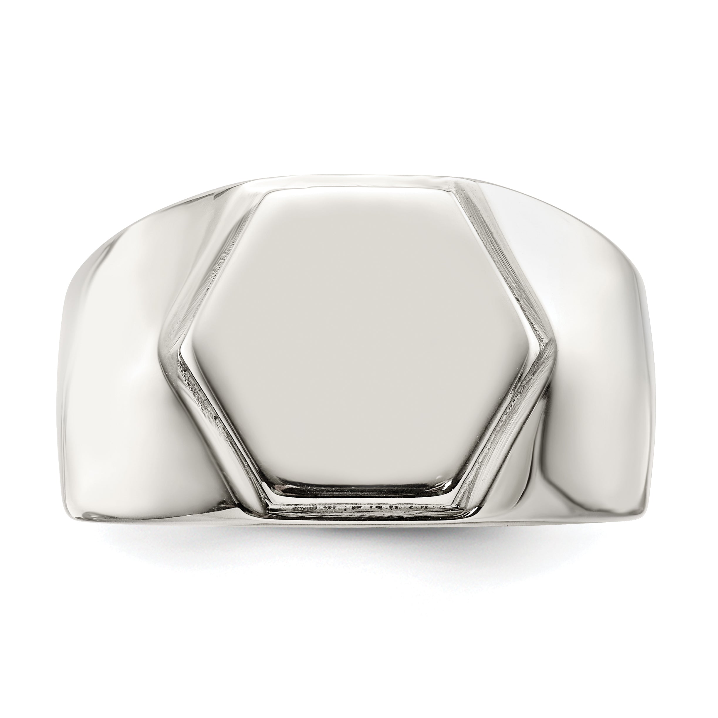 Stainless Steel Polished Signet Ring