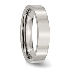 Stainless Steel Polished 5mm Flat Band