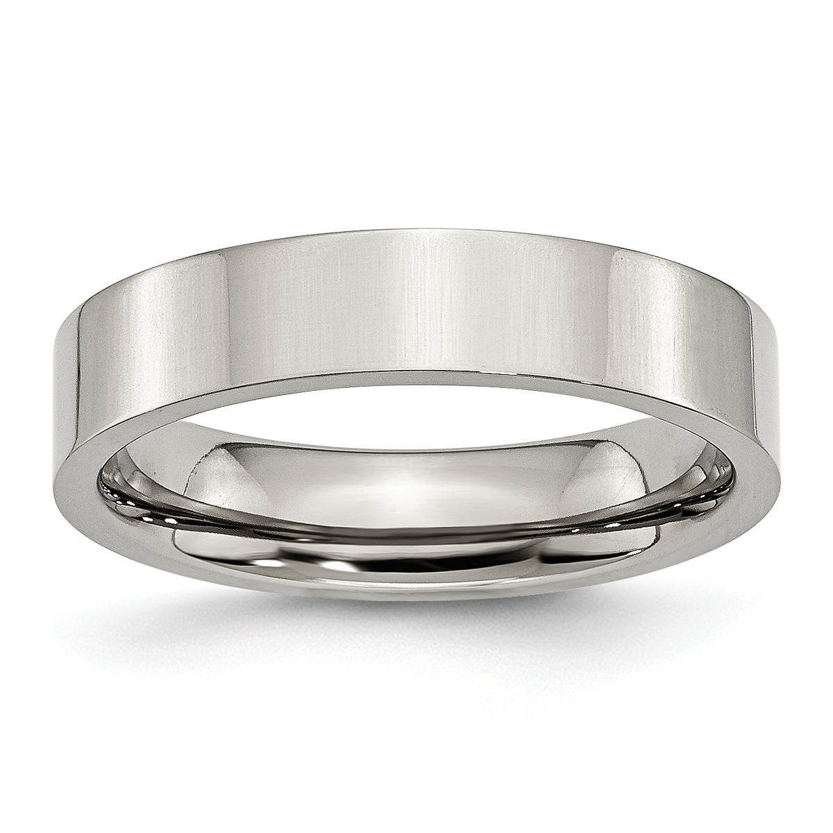 Stainless Steel Polished 5mm Flat Band