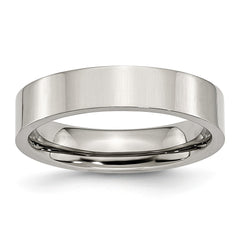 Stainless Steel Flat 5mm Polished Band