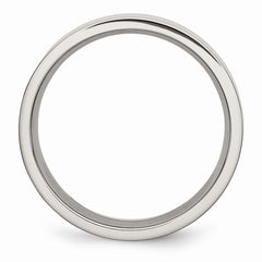 Stainless Steel Flat 6mm Polished Band