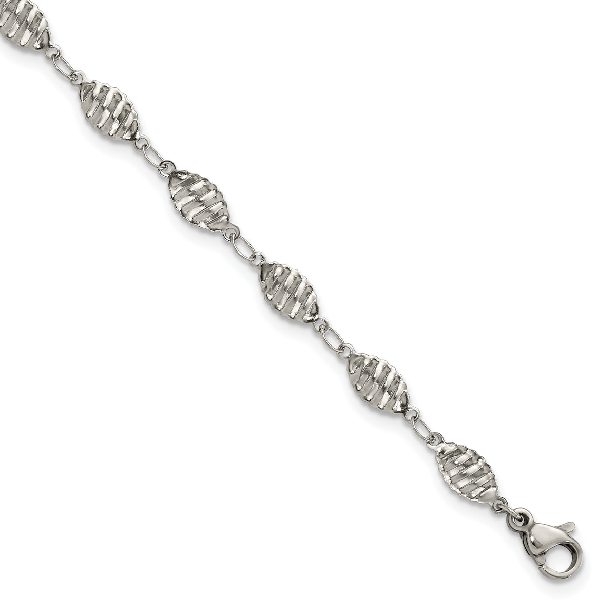 Chisel Stainless Steel Polished 9 inch Anklet Plus 1 inch Extension