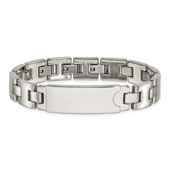 Stainless Steel Polished ID Plate Bracelet