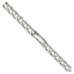 Stainless Steel Polished Link ID Bracelet