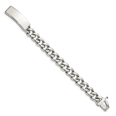 Chisel Stainless Steel Polished Curb Chain 8.5 inch ID Bracelet