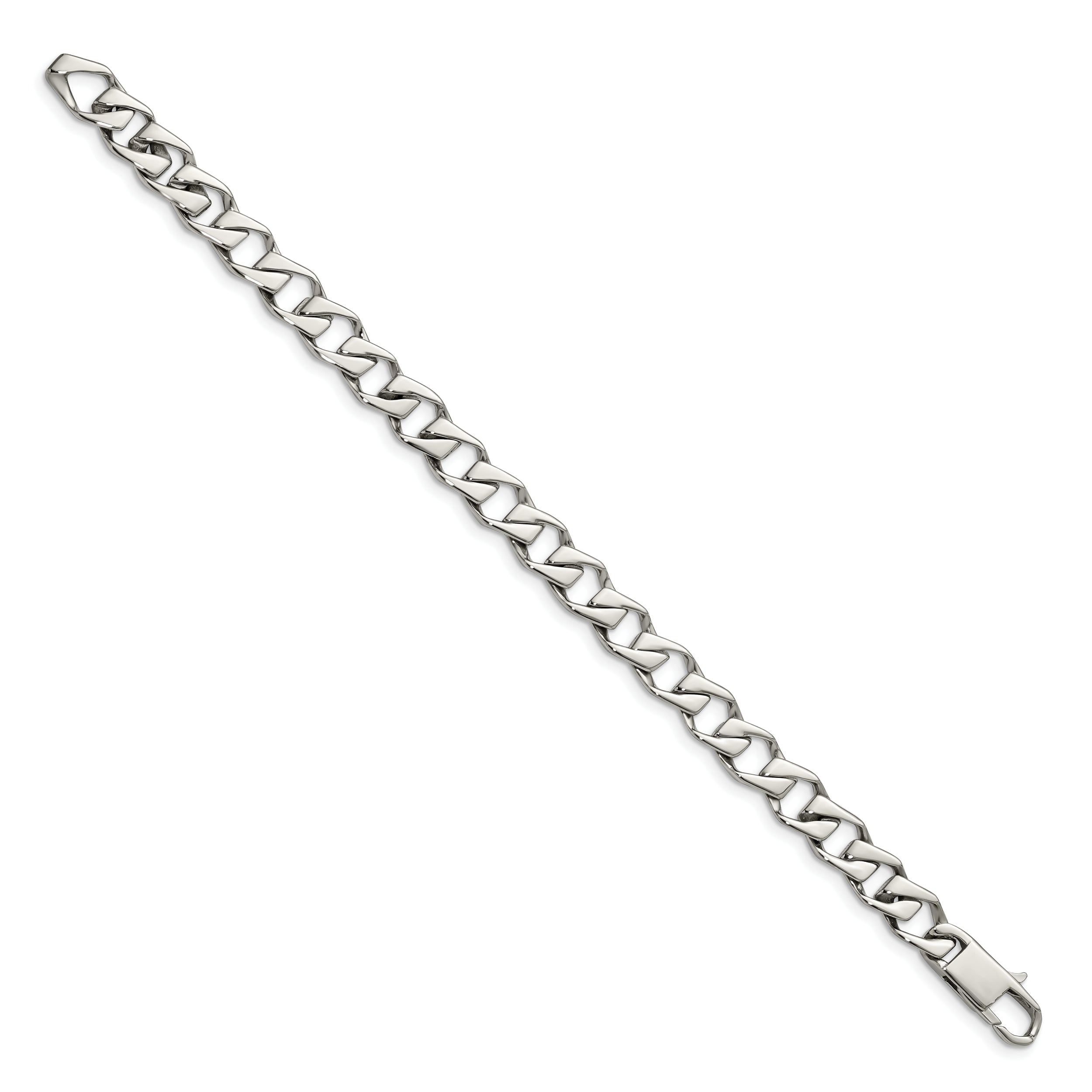 Chisel Stainless Steel Polished 8.5 inch Fancy Link Bracelet