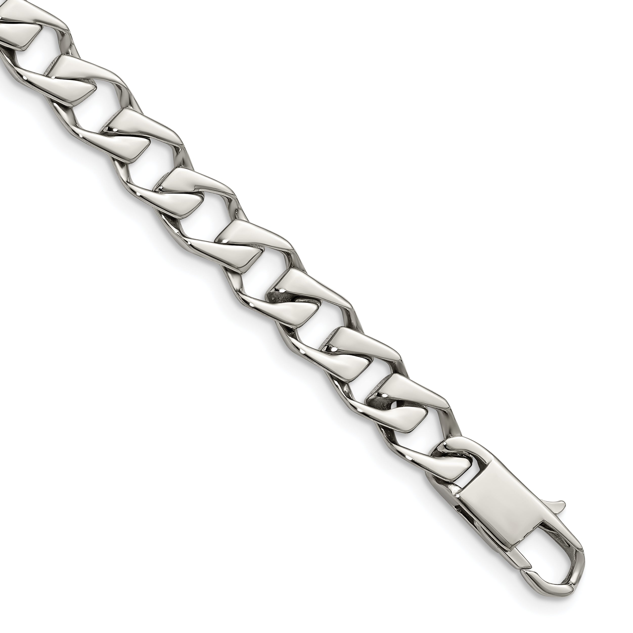 Chisel Stainless Steel Polished 8.5 inch Fancy Link Bracelet