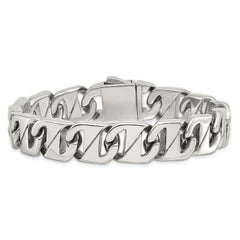 Chisel Stainless Steel Polished 8.5 inch Fancy Link Bracelet