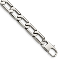 Chisel Stainless Steel Polished 8.5 inch Open Link Bracelet