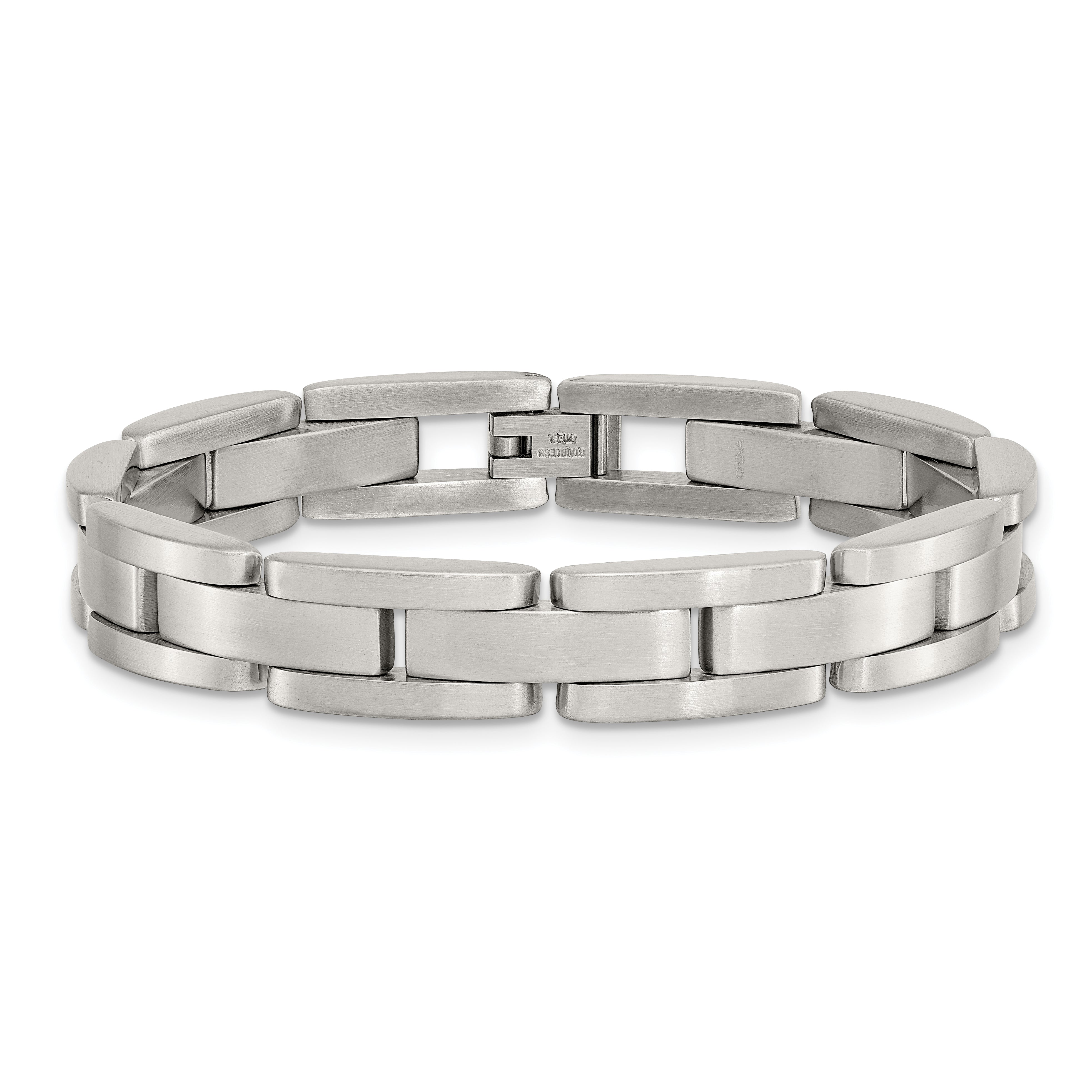 Chisel Stainless Steel Brushed 8 inch Link Bracelet