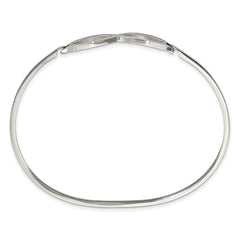 Chisel Stainless Steel Polished Infinity Symbol Bangle