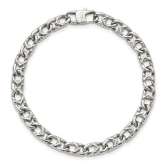 Chisel Stainless Steel Polished 6mm 8.5 inch Fancy Link Bracelet