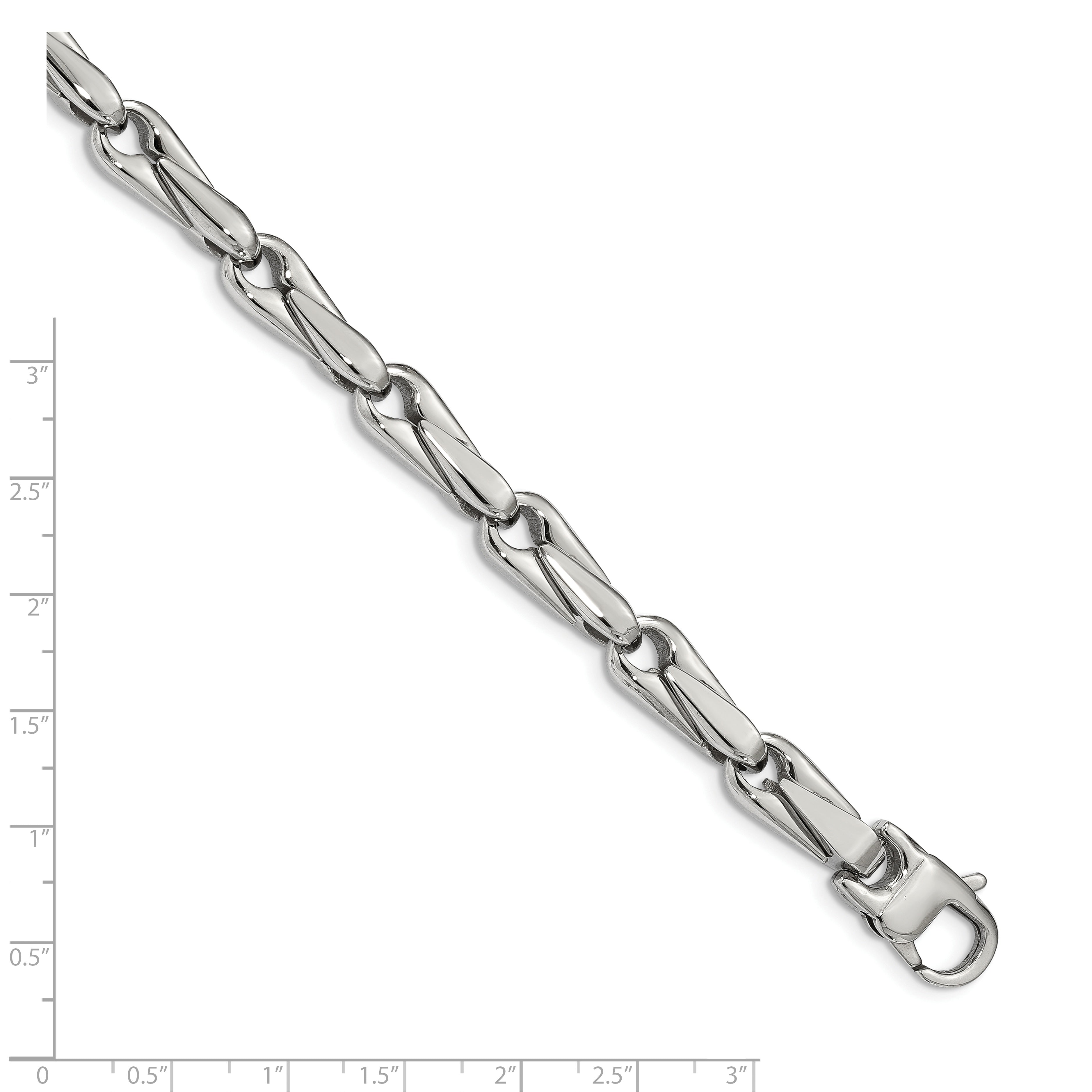 Chisel Stainless Steel Polished 9 inch Fancy Link Bracelet