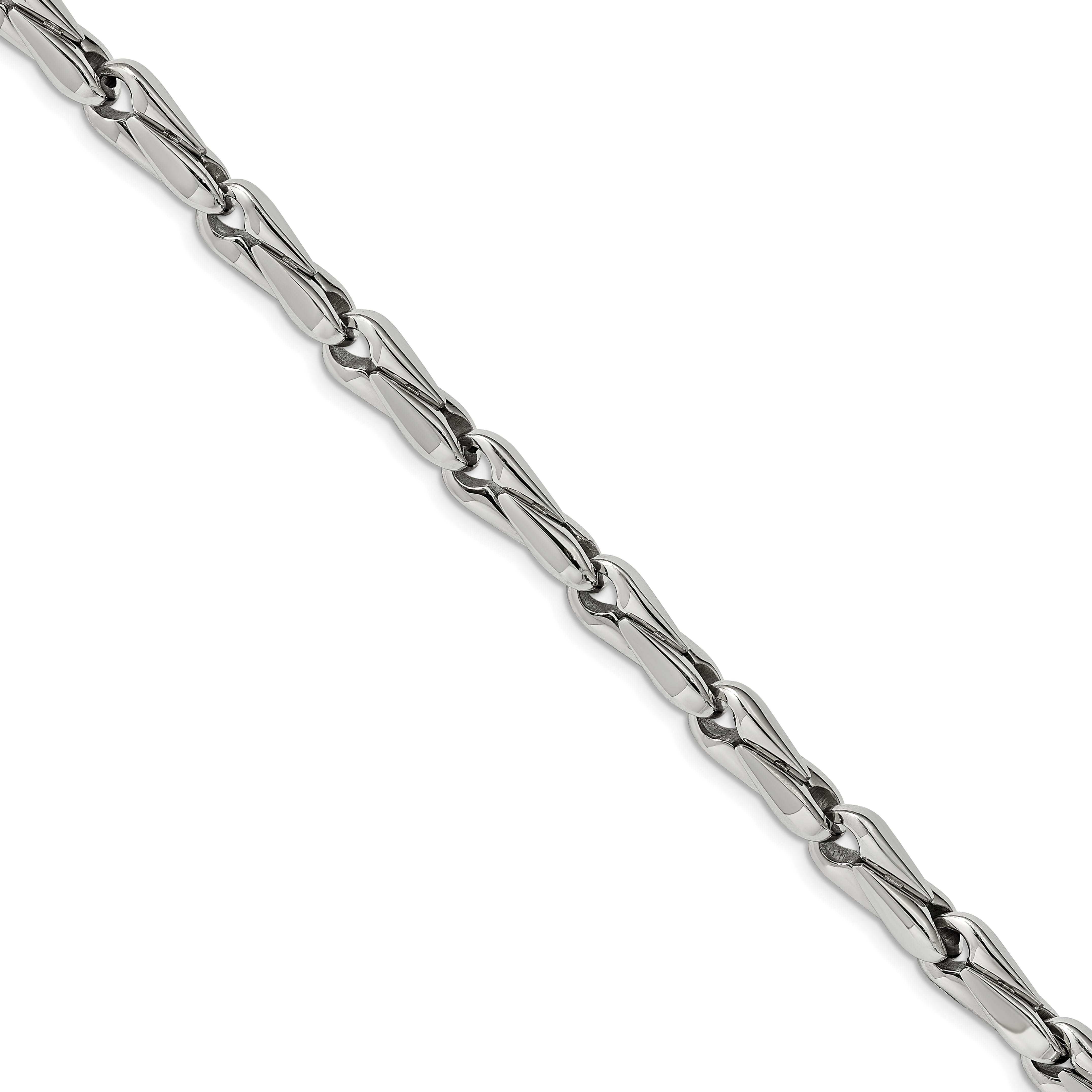 Chisel Stainless Steel Polished 9 inch Fancy Link Bracelet